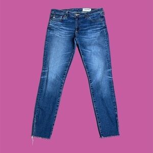 Ag Adriano Goldschmied The Legging Super Skinny Ankle Jeans Blue Sz 30R